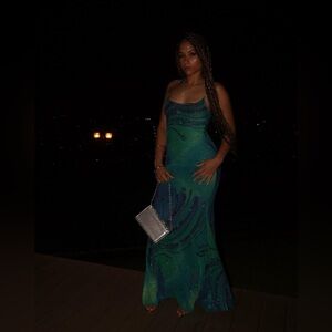 Seta the label ILLUSION DRESS - TURQUOISE